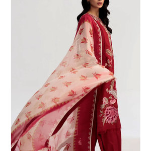 Robe d'été pour femmes indiennes et pakistanaises Salwar Kameez Dernier style de la collection Eid Design Offre Spéciale - Product Image 2