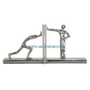 Sujetalibros únicos decorativos de mesa chapados en oro hechos a mano de Diseño Estándar, forma de piña, sujetalibros de lujo de latón y madera, venta superior - Product Image 2