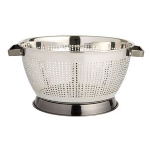 Meilleure passoire métallique durable en acier inoxydable pour les pâtes de cuisine rinçage légumes fruits vidange eau de cuisson - Product Image 1