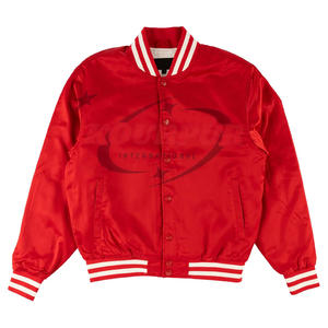 Chaqueta Universitaria para Hombre, Nueva Llegada, Color Rojo, Cuello Alto, Transpirable, Cómoda y a un Precio Razonable - Product Image 1