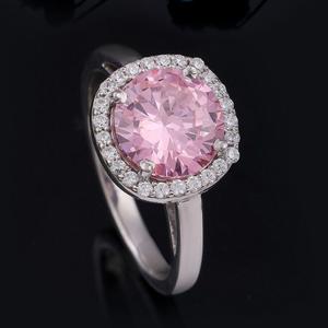 Bague de fiançailles en diamant rose de laboratoire minimaliste de 1,50 ct Bague de promesse de mariage demi-éternité pour femme VS Clarity IGI Certified - Product Image 2