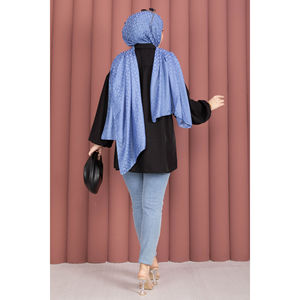 Tuniques en tricot noires à manches bouffantes et froncées pour femmes - Product Image 5