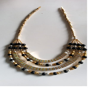 Collares en capas de latón hechos a medida para diseñadores de joyería étnica para reventa - Product Image 3