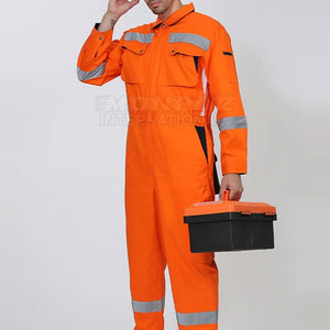 Combinaison de travail haute visibilité personnalisée, best-seller, nouvelle arrivée, respirante, coton de haute qualité, unisexe, prix de gros - Product Image 2