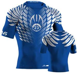 Protector de sarpullido de manga corta para hombre, diseño de logotipo personalizado, transpirable, de la mejor calidad, venta al por mayor - Product Image 1