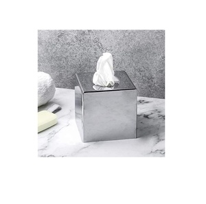 Soporte de caja de pañuelos de acero para coche, cubierta de cuentas de cristal ostentosas, tamaño personalizado, precio barato, artesanía natural - Product Image 1