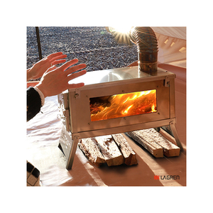 Estufa portátil de doble combustión GGUBUS con paneles extraíbles, pozo de fuego compacto para acampar para barbacoa de hoguera y uso de cocina de carbón - Product Image 5