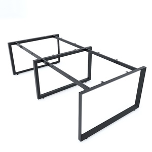 Industrial Office Furniture Table Base <b>Set</b> of 4 Triangular Iron Legs 240x120cm Trian II System HCTG020 - Product Image 1