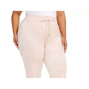 Pantaloni Casual a Gamba Larga da Donna Calvin Klein Taglie Forti, Vita Alta, Vestibilità Ampia, in Chiffon Rosa, Taglia 3X - Product Image 2