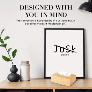 Boîte à mouchoirs en bois durable avec fond coulissant Recharge facile Boîte à mouchoirs en bambou de qualité supérieure - Product Image 3