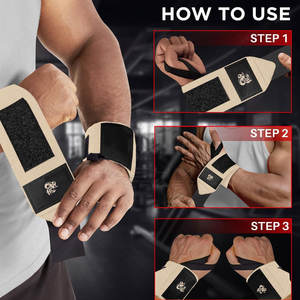 Adjustable Compression Wrist <b>Wrap</b> For Gym Workout Strength Training And Sports Fitness Performance - Product Image 6