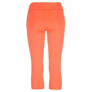 High Waist Color Blocked Yoga <b>Capri</b> Pants With Contrast Stitch Spandex Nylon Material Four-Way Stretch Women's <b>Leggings</b> - Product Image 6