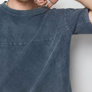 2024 ropa de calle personalizada de alta calidad para hombre, Camiseta lisa de algodón de talla grande Vintage Acid 100% para hombre, Camiseta holgada estampada - Product Image 3