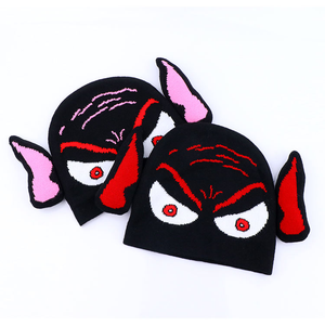 Unisex 100% acrílico logotipo personalizado de alta calidad Jacquard invierno pulóver protección cálido sombrero tejido deportes Beanie gorras para unisex - Product Image 1