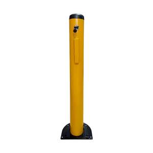 Poste de estacionamiento de acero de alta resistencia de 79 cm con motor, barrera deslizante retráctil, elevador de estacionamiento con bloqueo para aparcamiento de coches - Product Image 2
