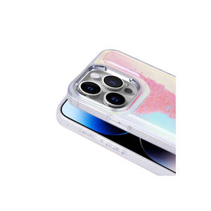 Funda de Cuero de Lujo Netzy para iPhone 14 Pro Max, con Protección Antigolpes, Color Rosa Safa Kumul, Diseño con Cuentas en la Parte Posterior, Compatible con 7 Plus - Product Image 5