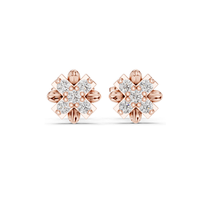 ต่างหูเพชรแล็บ 3.1 กรัม น้ำหนัก 0.31 กะรัต ความใส VVS-VS ทอง 18KT, 14KT, 10KT และเงิน 925  มอยส์ซาไนต์ และทองคำขาว ทองคำเหลือง ทองคำขาว - Product Image 3