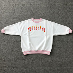 Sudadera Extra Grande para Mujer con Logotipo Personalizado, 100% Algodón, con Bolsillo en el Lado Delantero, Color Sólido, Sudadera Gruesa para Mujer - Product Image 4