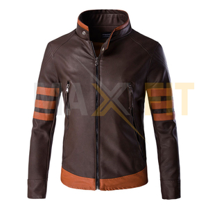 Veste d'hiver décontractée pour homme MAXFIT ENTERPRISES 2024 Premium Genius Leather Canvas, col montant personnalisé, imperméable et coupe-vent - Product Image 1
