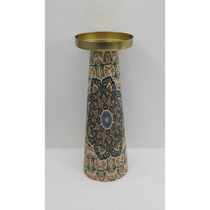 Nueva llegada Metal Pilar vela soporte calcomanía esmalte acabado para el hogar y la boda Mesa decorativa hecha a mano - Product Image 3