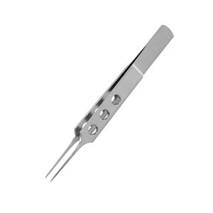 Professional Ophthalmic Tying Forceps Blue Stainless Steel 0.12mm Angled 1x2 Teeth Manual Reusable Micro <b>Surgical</b> Eye <b>Instrument</b> - Product Image 3