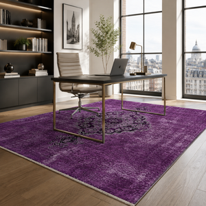 <b>Rug</b> Weavers RW7017 Nomad <b>Lilac</b> Tribal Washable <b>Rug</b> Dropshipping Wholesale Washable Chenille 10 Sizes - Product Image 5
