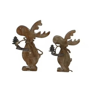 Statue d'ange joyeux de table en métal rayonnant pour la célébration de Noël et l'affichage festif intérieur - Product Image 4