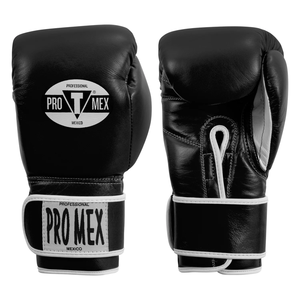 Guantes de boxeo negros con cordones Guantes de boxeo de entrenamiento de alta calidad hechos a medida con engranajes de boxeo de cuero genuino - Product Image 1