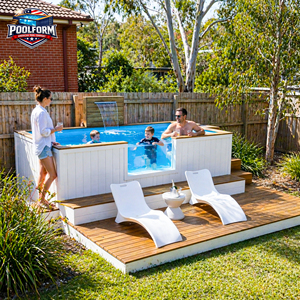 Luxury Seaside Resort Above Ground <b>Pool</b> with LED <b>Lighting</b> System Modern Prefabricated Fiberglass Swimming <b>Pool</b> - Product Image 6