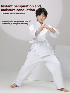 Traje de pista de entrenamiento marcial de alta calidad, varios tamaños, duraderos, antiarrugas, cómodos, transpirables, uniformes de Karate - Product Image 6
