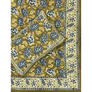 Juego de Sábanas de Algodón Estampadas a Mano, Funda de Almohada, Transpirables, Calidad Hotelera, Disponibles en Tamaños King y Queen, Estilo Liso - Product Image 1