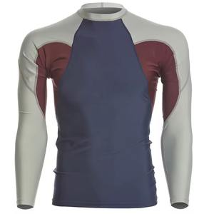 Rash Guard Top para hombre, respetuoso con el medio ambiente, Anti-UV, secado rápido, Spandex/tela de poliéster, ropa de agua salada, comodidad elástica para hombres - Product Image 6