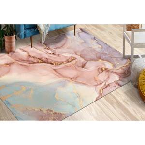 Alfombra Estampada de Mármol Rosa - Elegancia Moderna para Cualquier Espacio, Alfombra de Chenilla - Product Image 3