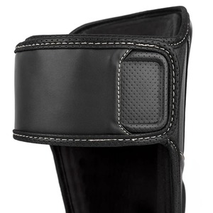 Usine pas cher prix hommes Baseball formation protège-tibias confortable Double sangle PU en cuir véritable jambières jambières - Product Image 4