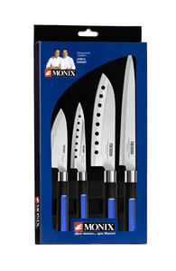 Ensemble de 4 couteaux japonais Solid+ par Hermanos Torres (Monix M355004) - Product Image 1