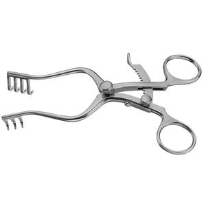 Précision parfait cuir chevelu rétracteurs en acier inoxydable auto-retenue 14cm 3x4 dents émoussées dents pointues Instruments chirurgicaux - Product Image 5