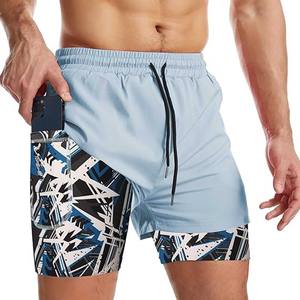 NORTHYARD Short de course 2 en 1 pour homme Short de sport d'entraînement avec doublure Short d'entraînement actif avec poches zippées Short - Product Image 3