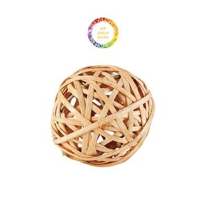 Grandes boules en rotin naturel pour décoration vintage et jouets pour animaux de compagnie faits à la main au Vietnam avec taille personnalisée et options de couleur - Product Image 1