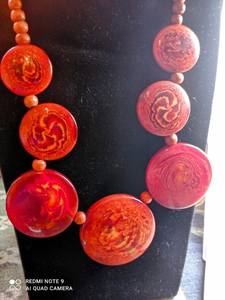 Wholesale Supply Handmade <b>Fashion</b> <b>Jewellery</b> Resin Necklace for Women Casual Use Resin Necklace for Sale by crescent crafts - Product Image 3