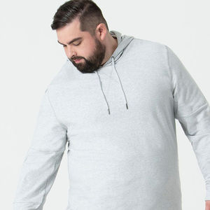 Sweat-shirt unisexe fin en stock, tissu léger en mélange de coton, respirant, pull-over pour le printemps et l'automne, vêtements décontractés tendance - Product Image 3