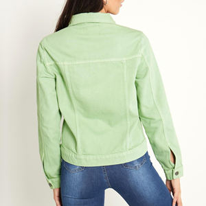 Comfortable Women's <b>Denim</b> Jacket Anti-Wrinkle Breathable Waterproof Quilted Active Wear Design Latest Style Sheep Skin Lining - Product Image 6