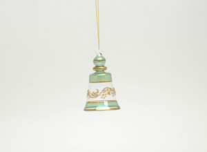Ornements de Noël en verre peint à la main de luxe, en forme de chaussettes et de moufles - Vente en gros OEM, décorations suspendues - Product Image 3