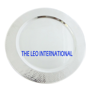 Plats et assiettes en acier inoxydable de forme carrée en métal fini doré créatifs sous vitrés Style fantaisie de luxe fait à la main - Product Image 5