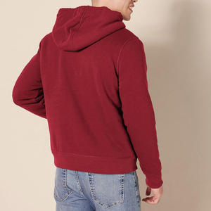 Sudadera con capucha para hombre transpirable con cremallera completa Fabricante OEM Opciones de impresión de logotipo personalizado y soporte de etiqueta privada - Product Image 6
