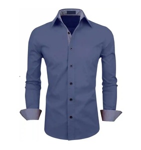 Top Demand <b>Men's</b> New Fashion Solid & Contrast Colour Button Long Sleeve Casual <b>Shirt</b> Breathable Anti-Shrink for Spring Autumn - Product Image 4