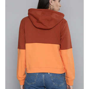 Sweat à capuche en molleton 100% coton personnalisé OEM pour l'hiver avec tissu respirant anti-boulochage, logo frontal, design tie-dye pour femmes - Product Image 5