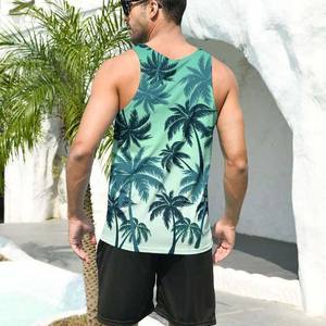 Precio al por mayor sólido cuello redondo 100% algodón poliéster Casual Muscle Tank Tops chaleco para hombres ropa de talla grande transpirable 2025 - Product Image 2