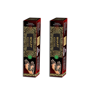 Mejor calidad nuevo hermoso hecho a mano boda Mehndi arte Mehndi diseño personalizado cuerpo de pasta de Color sintético negro de Bangladesh - Product Image 5