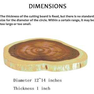 Planche à fromage ronde servant café thé plateau accessoires de cuisine planche à découper en bois Logo personnalisé prix bon marché - Product Image 2
