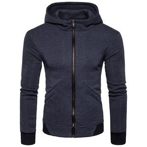 Sudadera con capucha informal para hombre, con cremallera, material suave y diseño transpirable, ideal para entrenamiento en el gimnasio, footing y moda urbana. - Product Image 4
